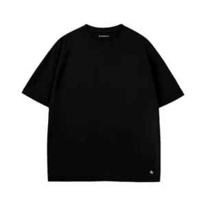 oversized plain black tshirt